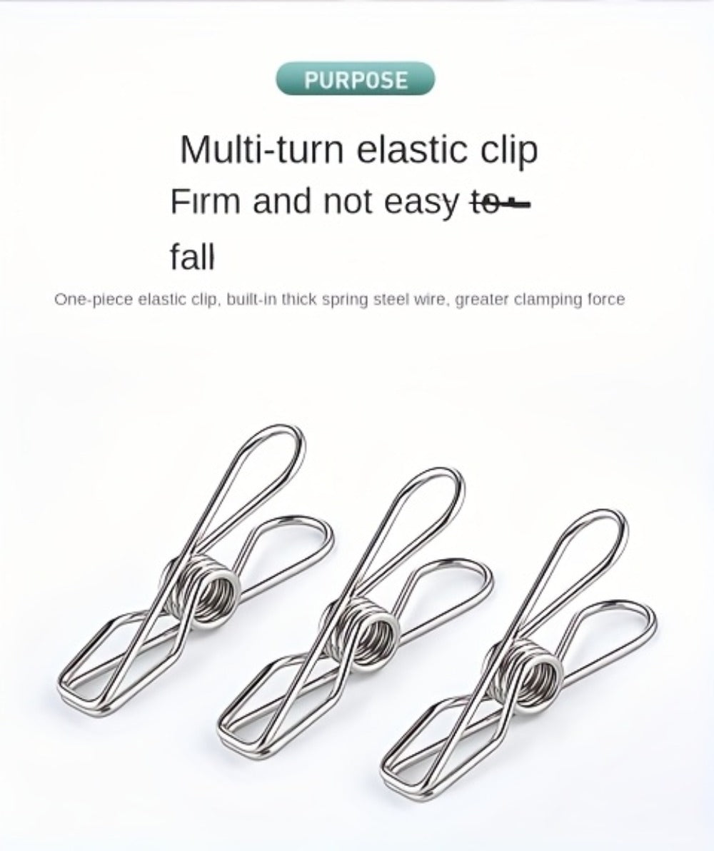 Stainless Steel Hanging Laundry Drying Rack with Square or Round Frame and 30, 40 or 50 Garment Clips
