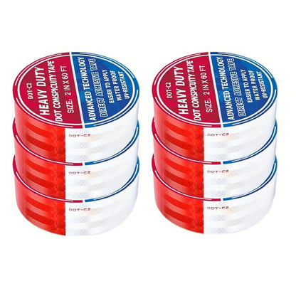 DOT-C2 Reflective Tape 2"x60' High Intensity Prismatic Self-Adhesive Safety Strip – Waterproof Wear-Resistant Ultra Bright for Cars Trucks Bikes Helmets Jackets & Outdoor Gear