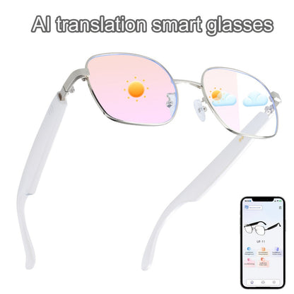 Smart Glasses 160-Language Translation Eyewear with Open-Ear Audio and 19 Photochromic Frame Options