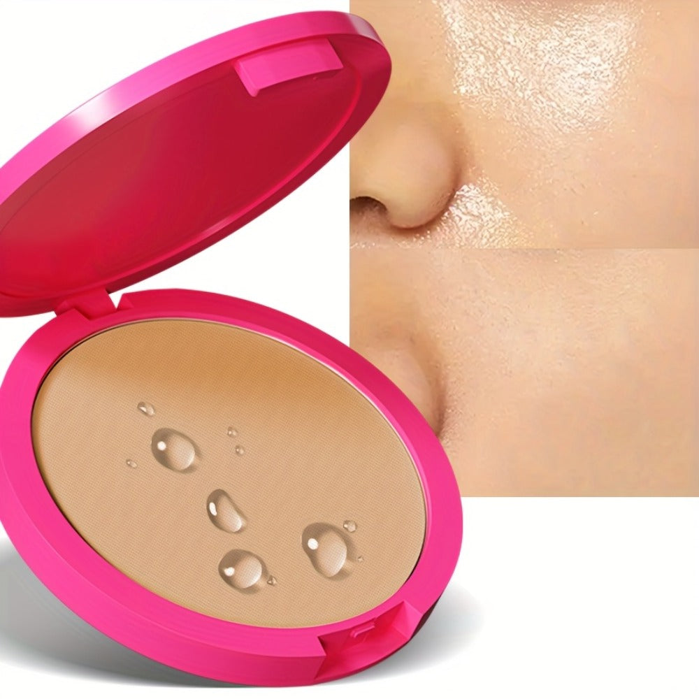 Waterproof Powder Foundation Matte Full Coverage Non-Cakey Formula 0.31oz Compact - Shine, for Makeup, Travel and Everyday Vanity Use