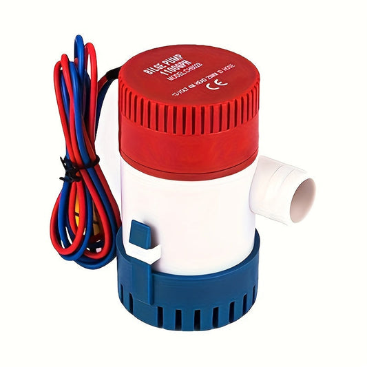 12V Bilge Pump 1100GPH Submersible DC Water Pump for Yacht Boat Aquarium Pool