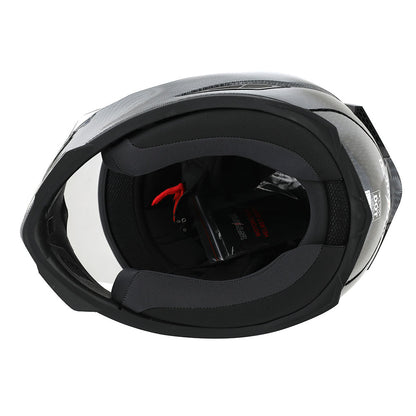 Motorcycle Helmet Full-Face Shell with Tinted and Spare Clear Shields, Quick-Release Buckle, Nine Styles and S-XL Sizes