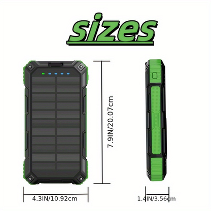 Solar Charger Power Bank 49880mAh Portable Solar Panel Battery Pack Dual USB LED Flashlight for an Everyday Personal Care Routine
