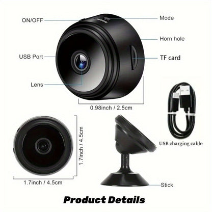 Indoor Security Camera 4-Pack with 1080P Video, 150° Adjustable Rotation, Night Vision and WiFi Connection