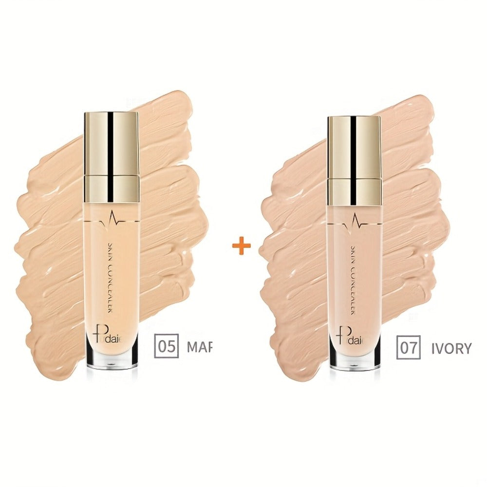 Two-Piece Under-Eye Concealer Set with Liquid Stick Applicators for Buildable Everyday Face Makeup