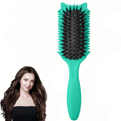 Detangling Brush for Curly Wavy Coily Hair 1 or 2 Pcs — Flexible Bristles Reduce Breakage & Frizz, Gentle Scalp Massage, Wet & Dry Use for 2B-4C Natural Hair Types