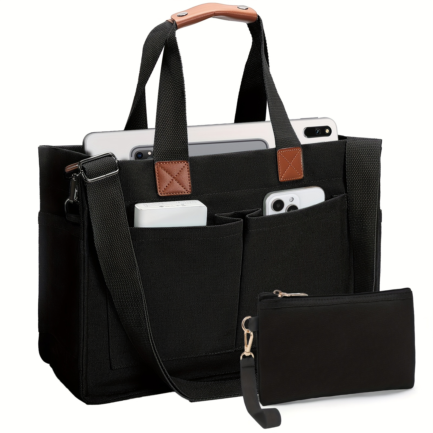 Large Capacity Tote Bag for Women – Lightweight Shoulder Bag with Adjustable Strap & Polyester Lining, Daily Use