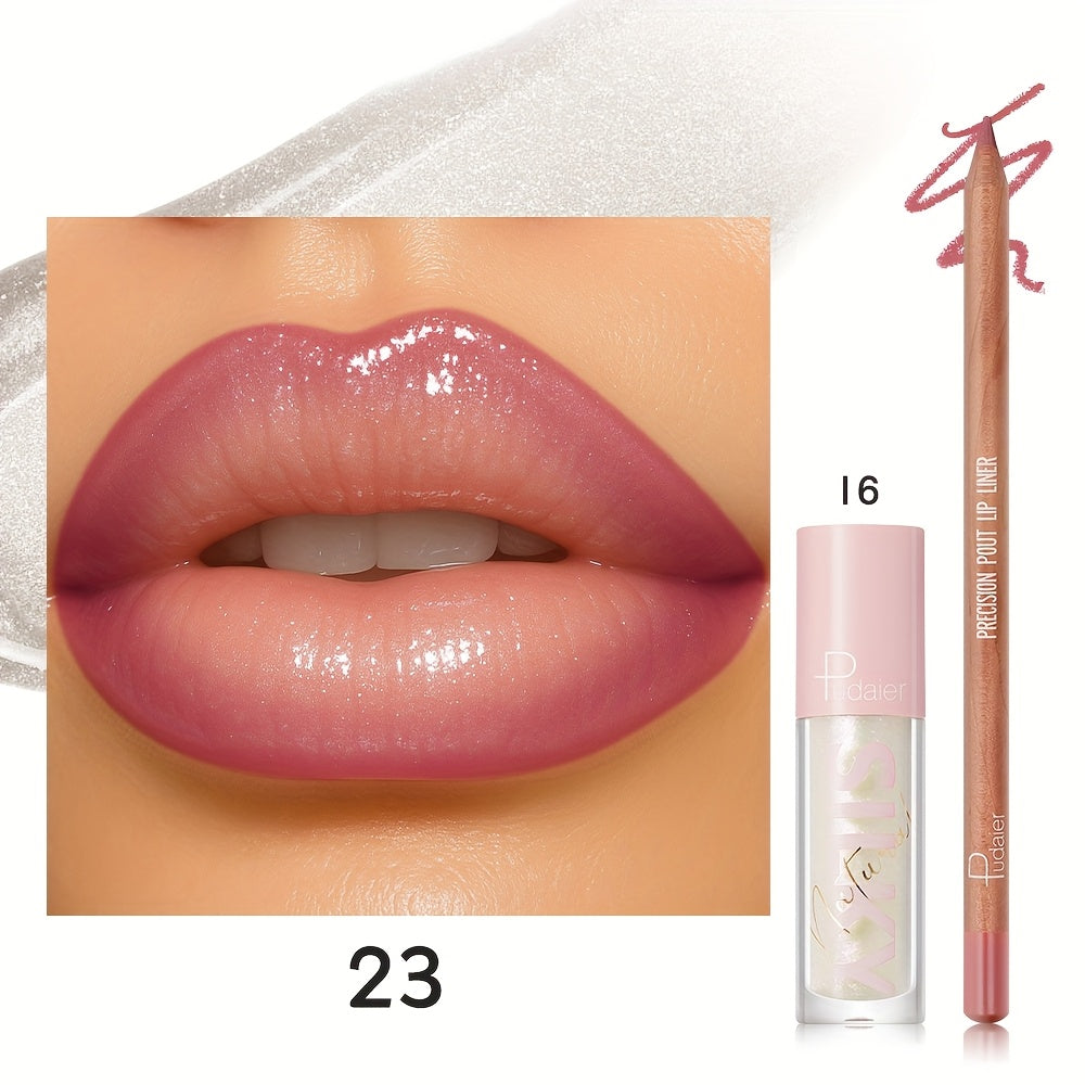 Lip Color and Liner Duo with Eight Recorded Shade Options from 14 Through 24 and Pink-Cap Tube