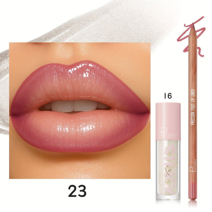 Lip Color and Liner Duo with Eight Recorded Shade Options from 14 Through 24 and Pink-Cap Tube