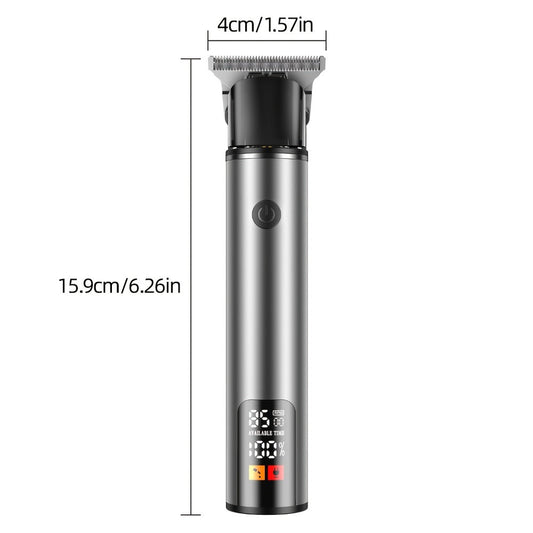 Men's Hair Clipper Professional Cordless – Smart LCD Display, 6 Guide Combs, Electric Beard Trimmer, Type-C Fast Charge, Long Battery Life, Father's Day Grooming Gift