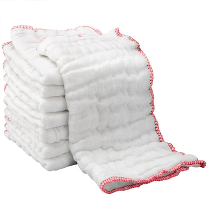 8pcs Cotton Dish Cloths Super Absorbent Reusable Kitchen Cleaning Towels Soft Dishcloths for Home Dining Room