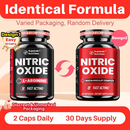 Supalab Nutrition Capsule Supplement, Three-Bottle Package with 60 Capsules per Labeled Bottle