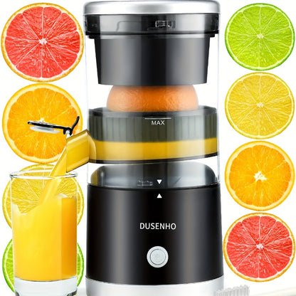 Electric Citrus Juicer Rechargeable USB-C – Portable Electric Orange Juicer Machine with 45W Motor, BPA-Free, Quiet Operation, Cleaning Brush Included, for Orange Lemon Lime