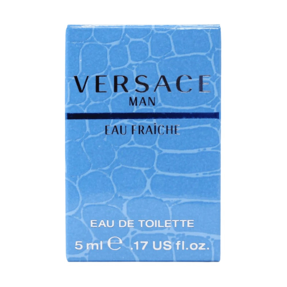 Eau de Toilette Versace Man Eau Fraiche 5ml Mini Travel Spray in Slim Clear Portable Atomizer