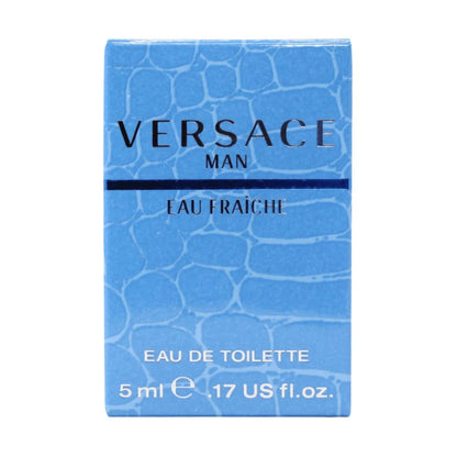 Eau de Toilette Versace Man Eau Fraiche 5ml Mini Travel Spray in Slim Clear Portable Atomizer