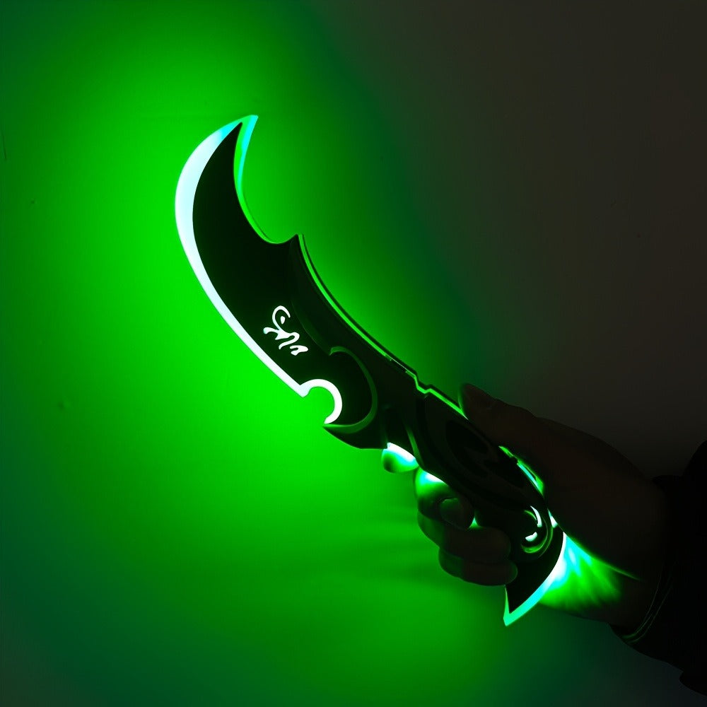 Costume Accessories Rechargeable LED Half Moon Blade Prop, 30cm, with Five Light Color Options