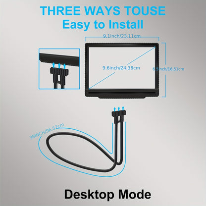 Hands-Free 5X Page Magnifier with 43 LEDs, Flexible Neck Stand and 9.5 x 7.5-Inch Viewing Area