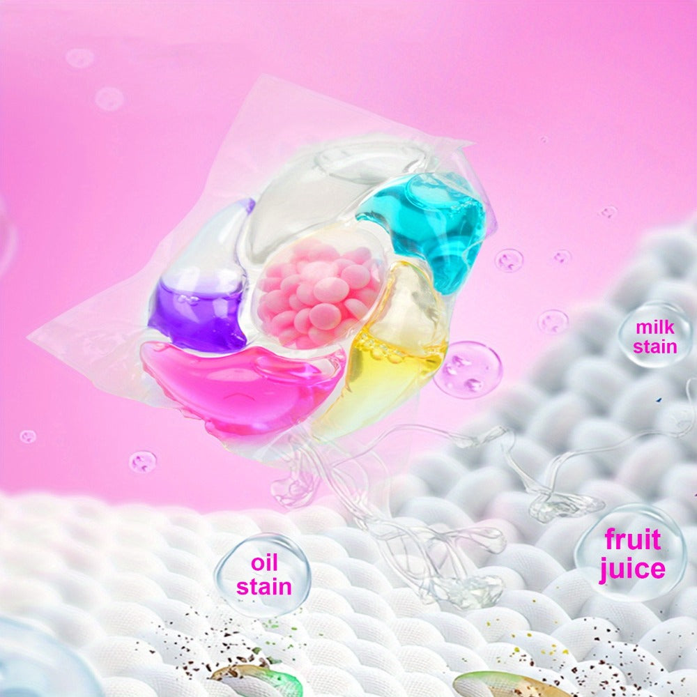 Laundry Detergent Pods, 50-Count Pack in a Clear Handled Storage Tub with Multicolor Pod Design