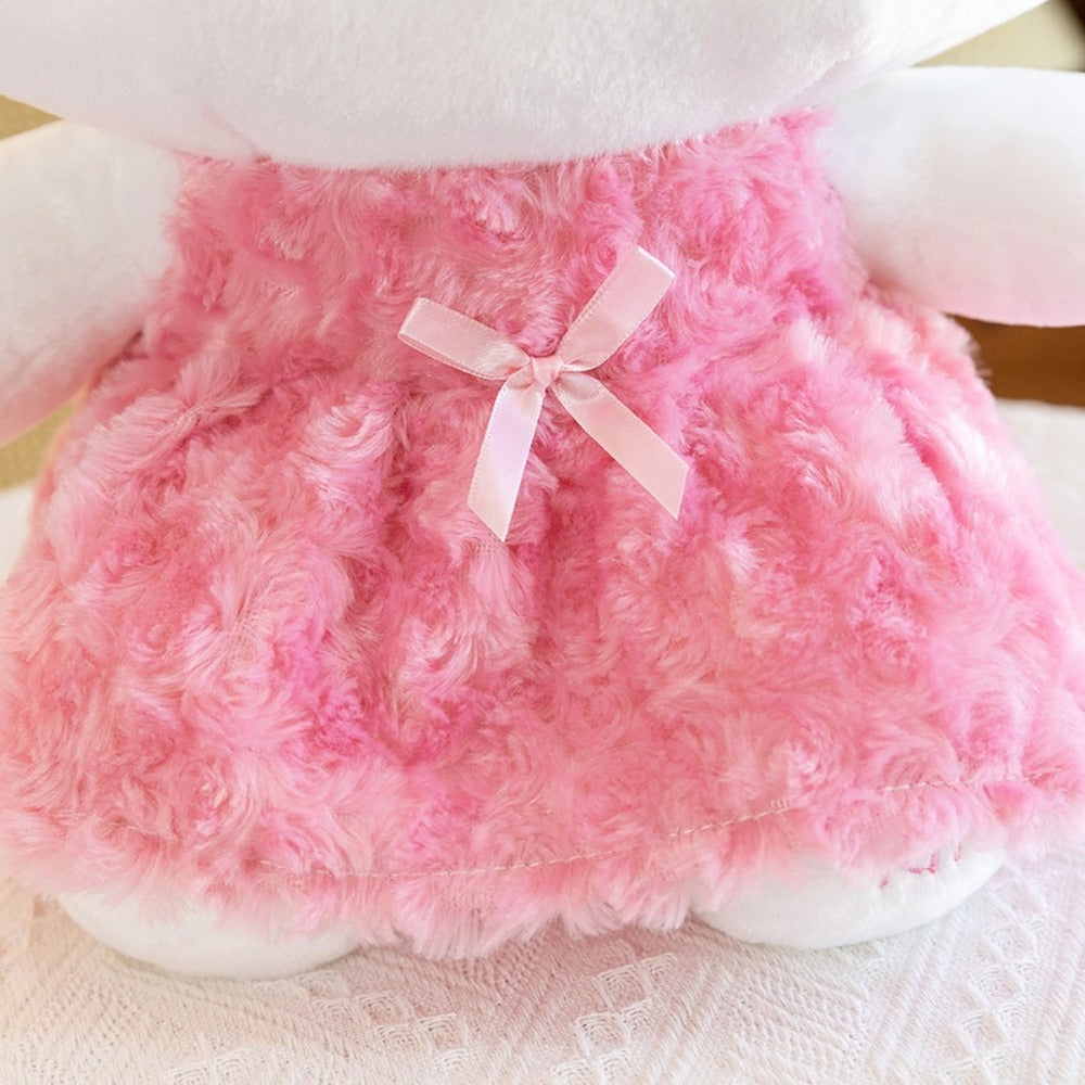 Hello Kitty My Melody Rose Plush Doll 14 Inch Kawaii Sanrio Stuffed Animal Large Soft Toy Birthday Christmas Gift for Girls Teens Collectors