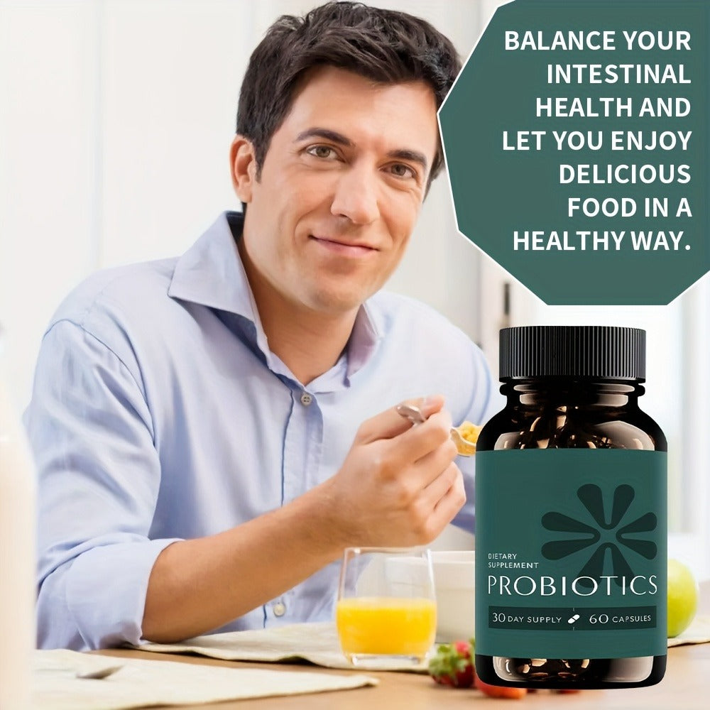 3-in-1 Probiotic Prebiotic & Postbiotic Capsules – Slow Release Synbiotic with Multi-Enzyme for Complete Gut Health & Digestive Harmony | 60 Capsules | ShopVora UK