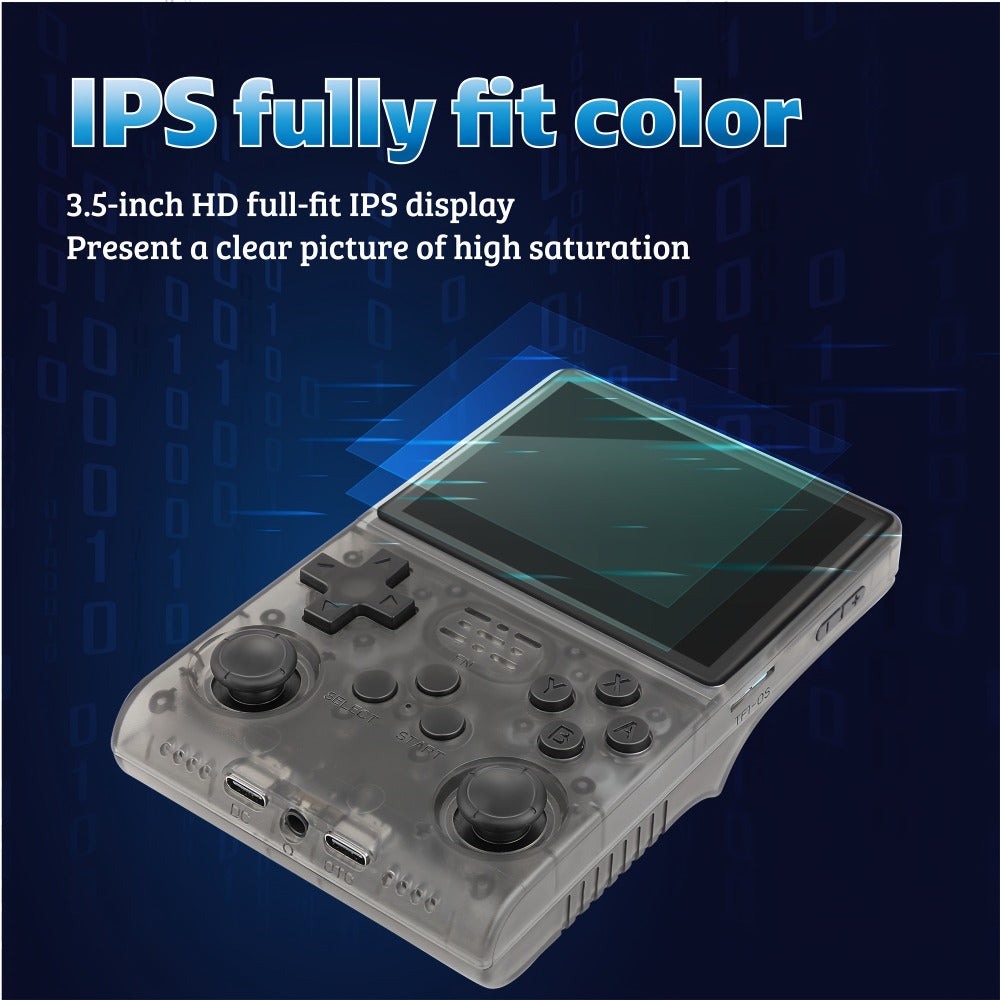 R40S PRO Handheld Retro Game Console 256GB – 3.5 Inch IPS Screen Portable Emulator with Linux System, Pocket Video Game Player for Travel, Christmas & Birthday Gift for Gamers