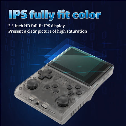 R40S PRO Handheld Retro Game Console 256GB – 3.5 Inch IPS Screen Portable Emulator with Linux System, Pocket Video Game Player for Travel, Christmas & Birthday Gift for Gamers