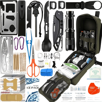 242-Piece Survival Kit – Outdoor Emergency First Aid Set