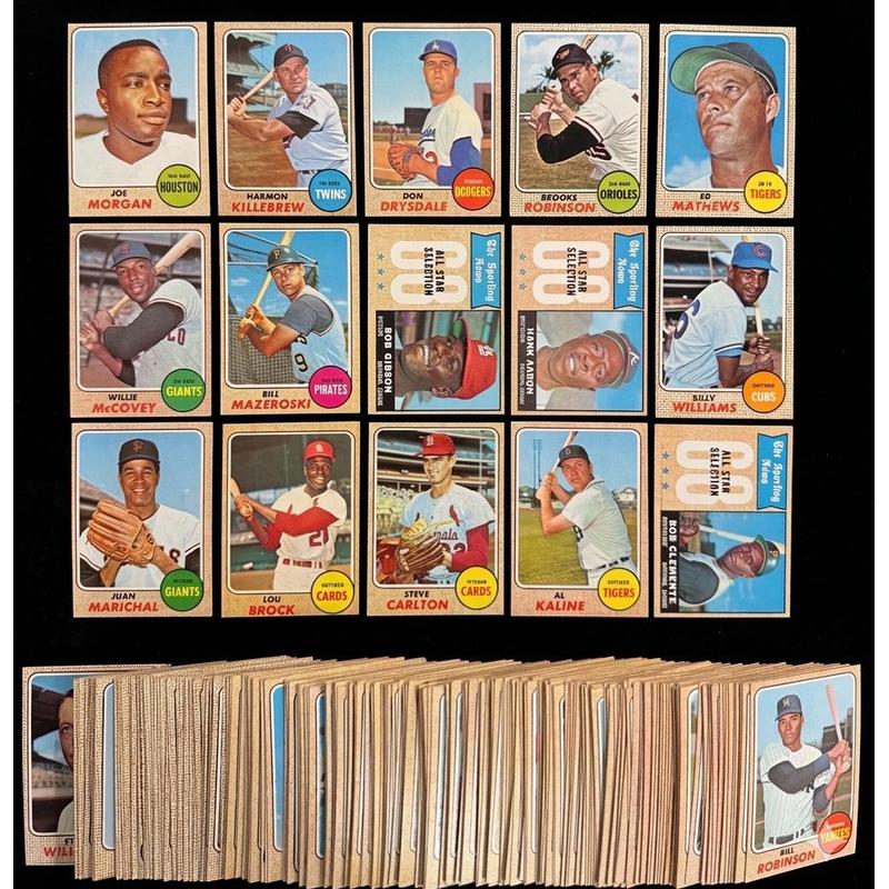 Sports Trading Cards, 1968 Topps-Labeled Baseball Mystery Display Slab with One Random Card for Collectors