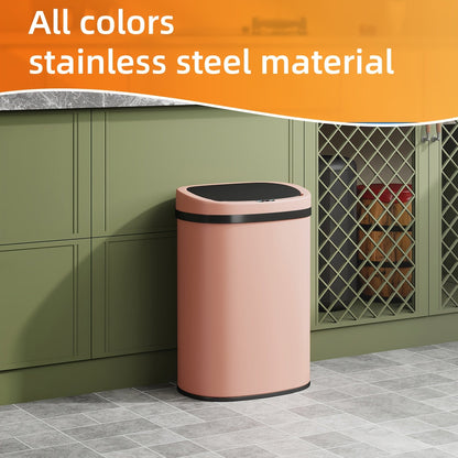Touchless Motion Sensor Trash Can 13 Gallon 50L – Automatic Kitchen Garbage Can for Home Office Bedroom Living Room