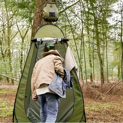 Camping Shower Tent Kit Pop Up Tent Solar Shower Bag 20L for Camping, Travel and Outdoor Use