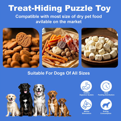 Dog Toy Fabric Snuffle Ball Treat Dispenser and Slow Feeder in Five Colors for Dogs and Puppies