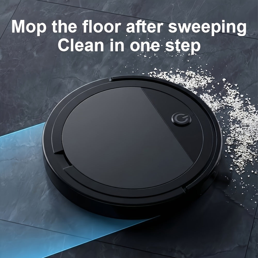 2000Pa Robot Vacuum Cleaner 150-Min Battery – Multifunctional Auto Floor Cleaner for Pet Hair, Dust & Paper Debris, Smart Robotic Vacuum for Hardwood, Tile & Carpet, Black & White