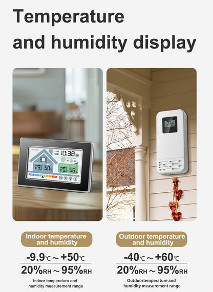5055C Wireless Indoor Outdoor Thermometer with Color Display, Humidity, Forecast and Remote Sensor