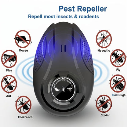 Ultrasonic Pest Repeller for Home Indoor – Plug-In Electronic Mosquito Cockroach Mouse Ant Spider Repellent Device for House Office Warehouse