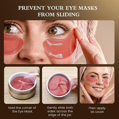 Caffeine Under Eye Patches 60pcs Depuffing Dark Circle Reducer with Hyaluronic Acid Collagen Glycerin Deep Hydrating Moisturizing Eye Mask Hypoallergenic All Skin Types Men Women Gift
