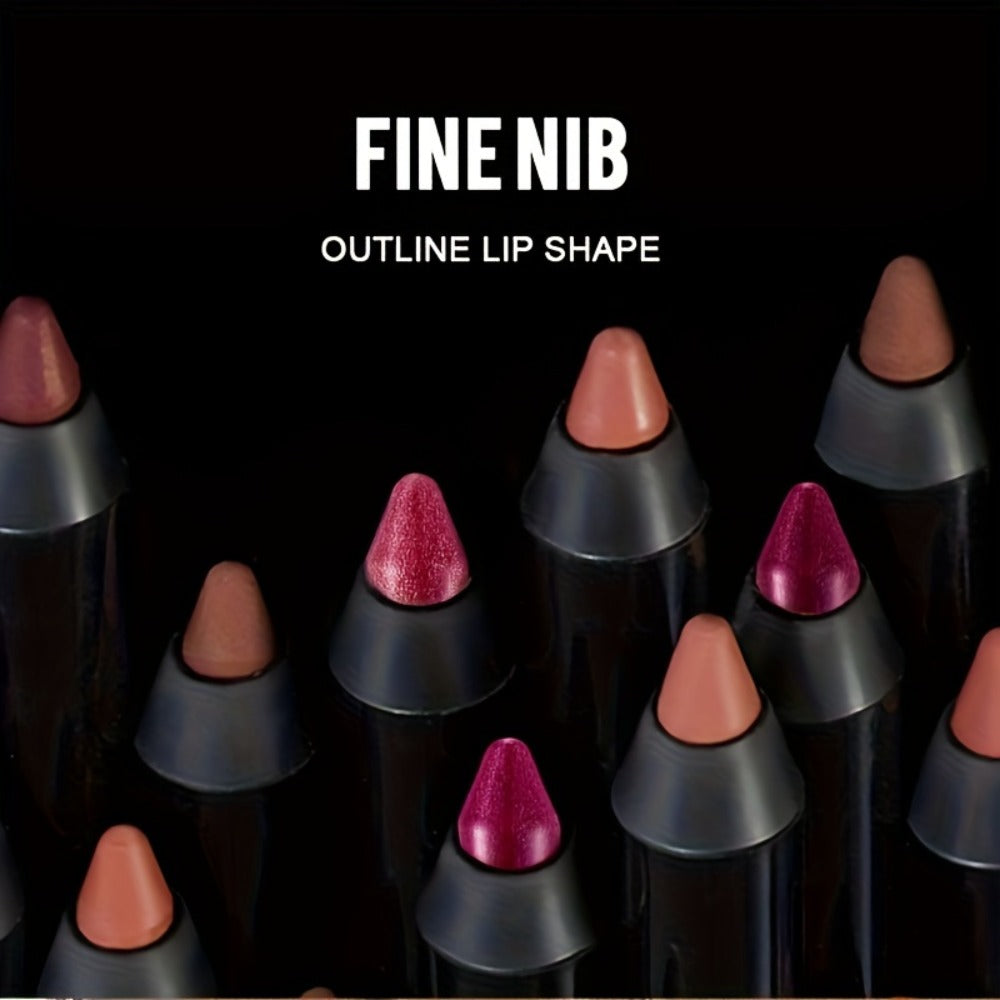 Matte Velvet Crayon Lipstick Gift Box Set 6 Shades Waterproof Long Lasting Highly Pigmented Easy Apply Twist-Up Lip Color for Women All Skin Tones Daily Wear Travel & Gifting