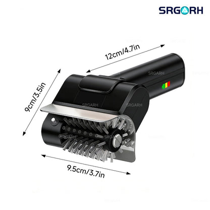 Electric BBQ Grill Brush Cordless Rechargeable Grill Cleaner with 800 RPM Rotating Head, 2000mAh Battery, 304 Stainless Steel Bristles – Outdoor Grilling Tool, Father's Day Gift