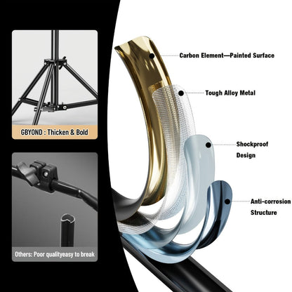 Photography Backdrop Support Kit in 10 x 10-Foot Size with Two Tripods, Four Crossbars, Four Clamps and Carry Bag