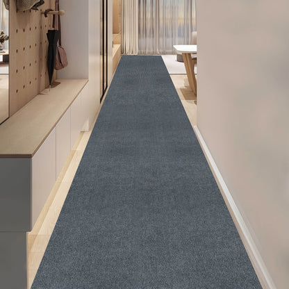 Striped Runner Rug Non-Slip Machine Washable – 100% Polyester PVC Backing Indoor Outdoor Hallway Mat, Soundproof 0.2" Thick Carpet for Kitchen, Patio & Entryway – 5 Colors, 4 Sizes