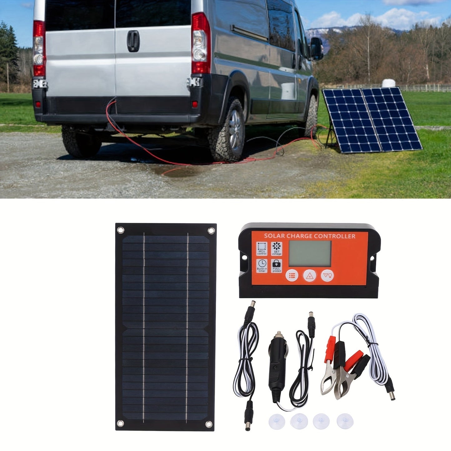 RV Solar Panel Kit 18V | 100A Controller Expandable All-Season Camping