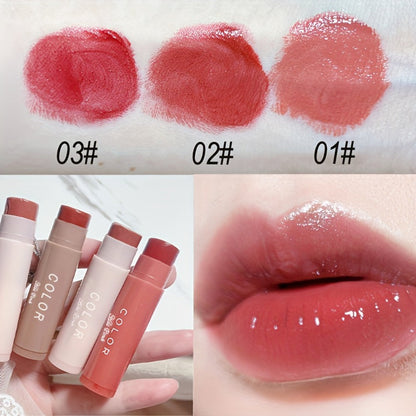 Glossy Hydrating Lipstick Set 3 Pack for Women – Long-Lasting Moisturizing Nourishing Formula, Brightening Lip Liner Effect, Buildable Color All Skin Tones, Beauty Gift for Girls