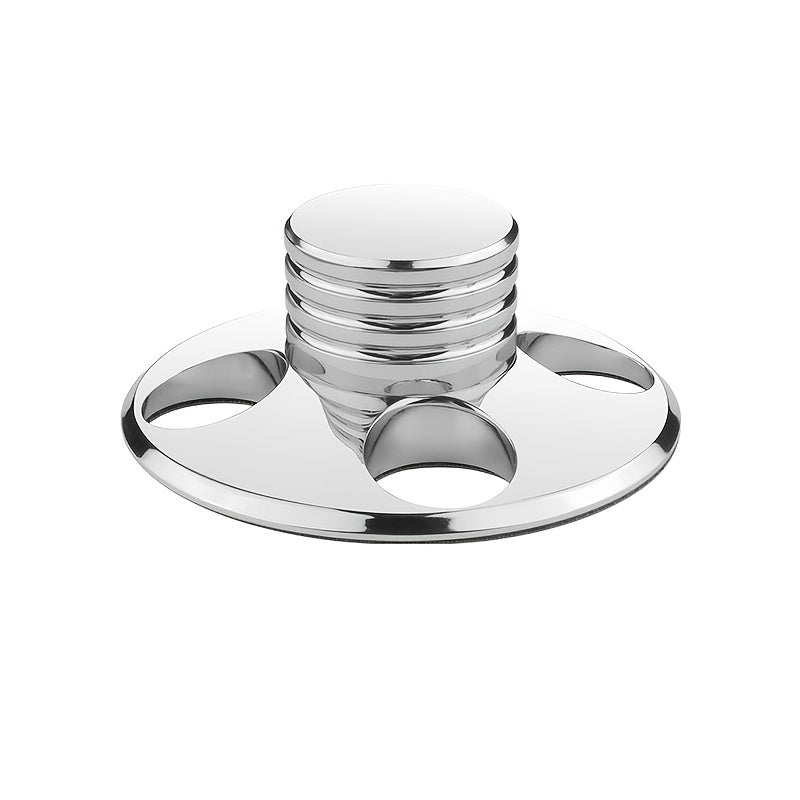 Vinyl Record Weight Stabilizer, 79 mm Metal Turntable Clamp in Solid or Four-Hole Black, Silvery and Golden Options