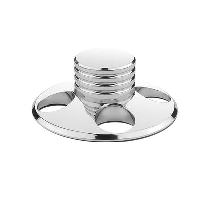 Vinyl Record Weight Stabilizer, 79 mm Metal Turntable Clamp in Solid or Four-Hole Black, Silvery and Golden Options