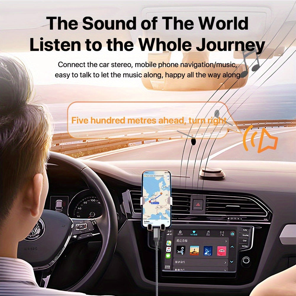 USB-C to 3.5 mm Audio Adapter with DAC and TRRS Jack for Phone, Tablet, Laptop and Car Audio Connections