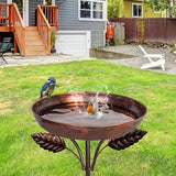 Small Leaf Bird Bath Tub