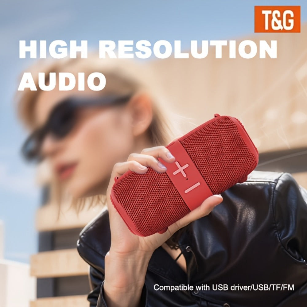 Bluetooth Speaker T&G TG667 Compact Shoulder-Strap Model with Bluetooth, USB, TF, FM and Type-C Charging