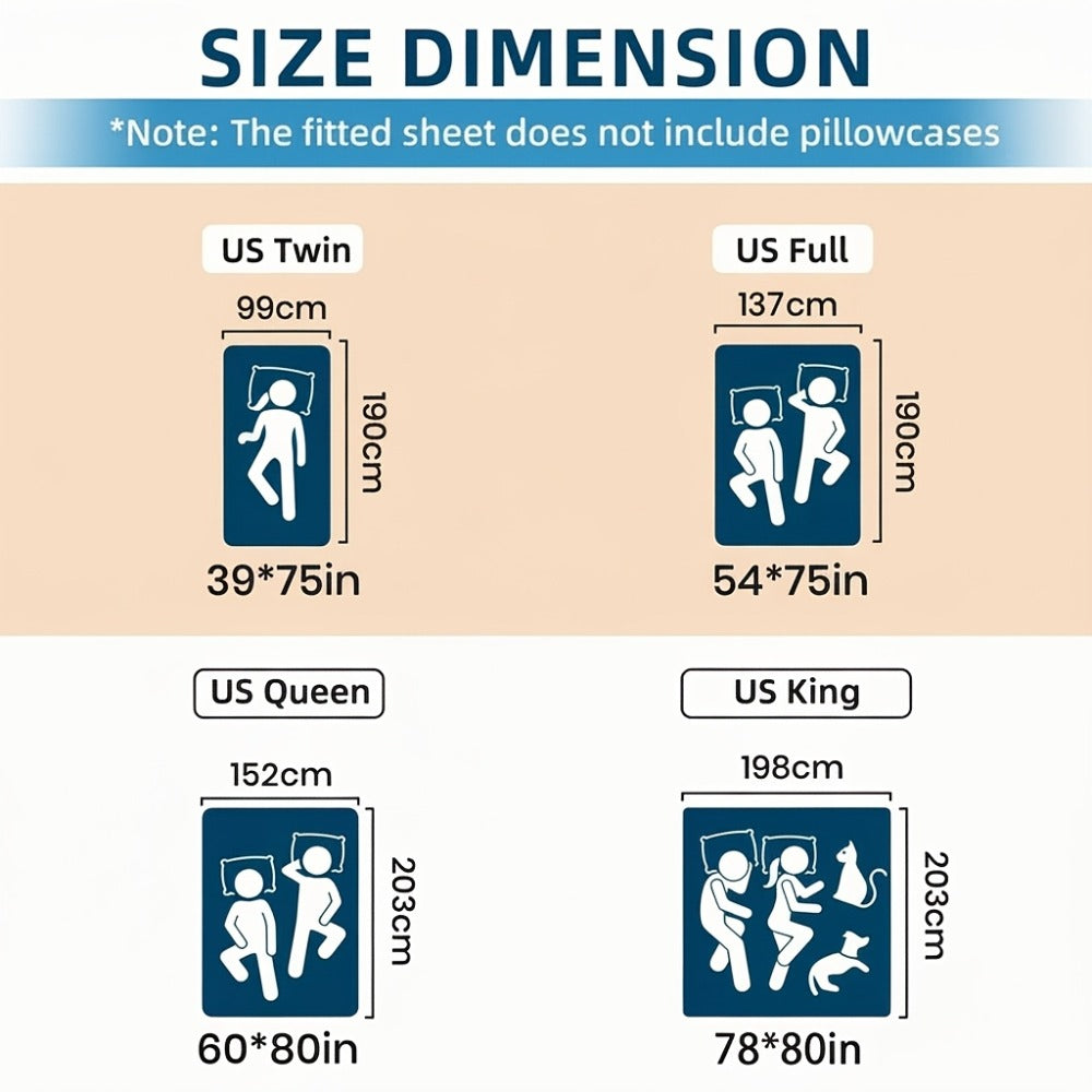 Fitted Mattress Protector with Deep Pocket in Twin, Full, Queen and King Sizes and Multiple Colors