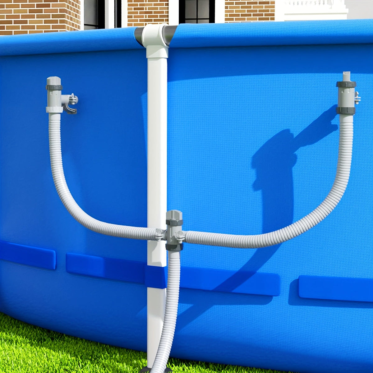 Pool Plunger Valve with Holder for Garden, Patio and Yard Use, with the Listed Configuration