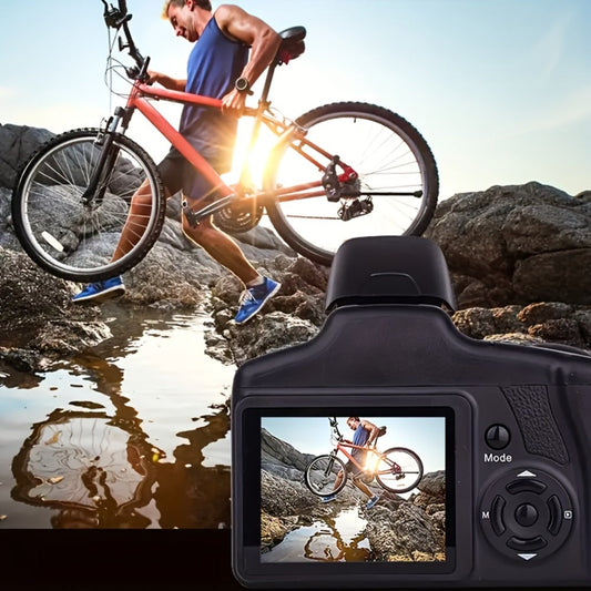Compact Vlog Camera 1080P FHD – MARVUE Digital Camera with 2.4-Inch LCD Screen, Long-Lasting Battery, 16x Digital Zoom, 9.88mm Wide-Angle Lens, Durable Design for Travel, Everyday Use & Gift
