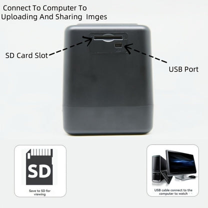 Film Scanner 10MP Negative & Slide Scanner, Converts 35mm/110/Super 8 Film to Digital JPEG, 2.0" LCD Screen
